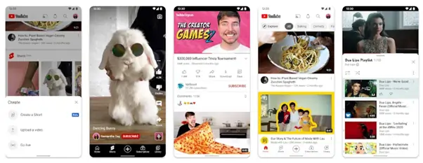 YouTube app from Google Play - Mr. Beast - Dua Lipa and more