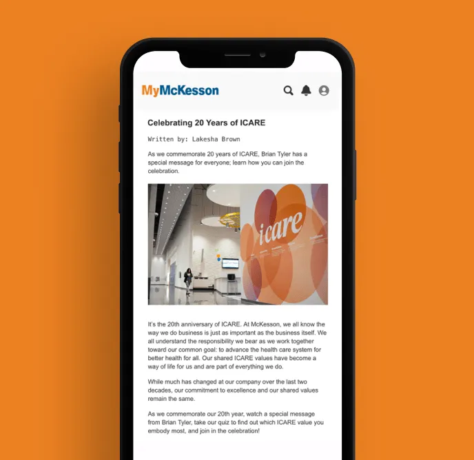 McKesson transforms employee experience with SharePoint + Median.co
