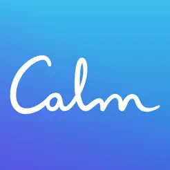The app icon of the the "Calm" app from the App Store