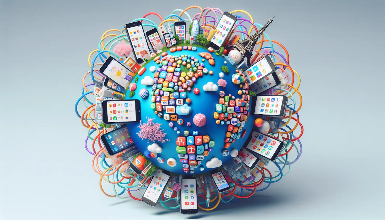 Localized app screenshots for different regions