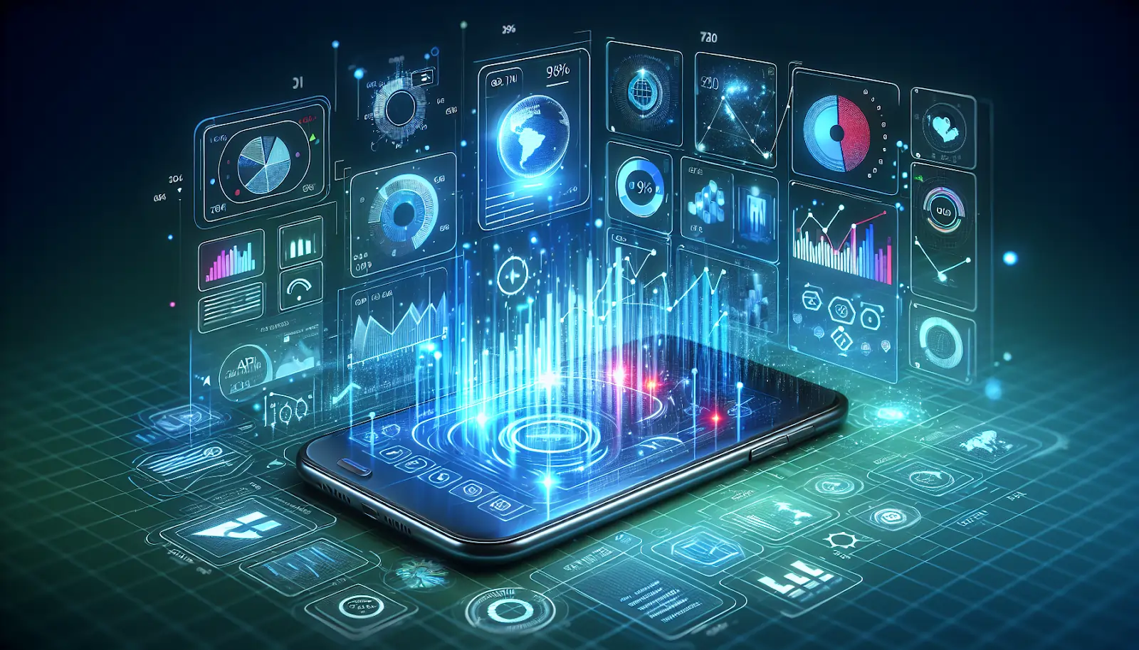 Illustration of mobile app analytics tools