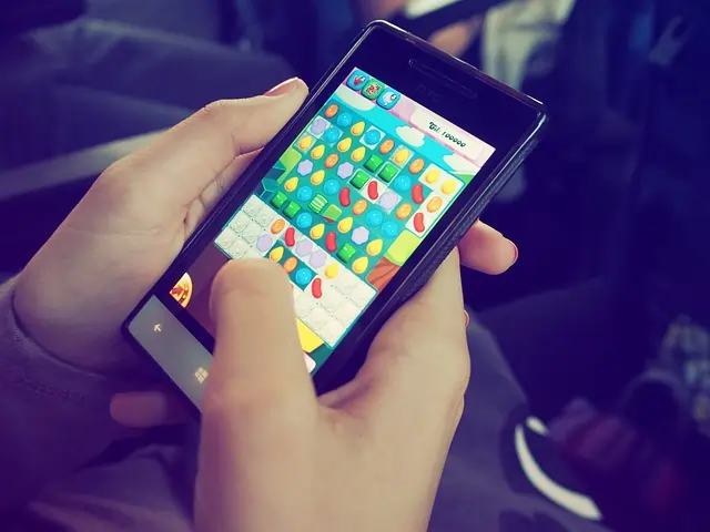 Candy Crush Saga game being played on an Android mobile
