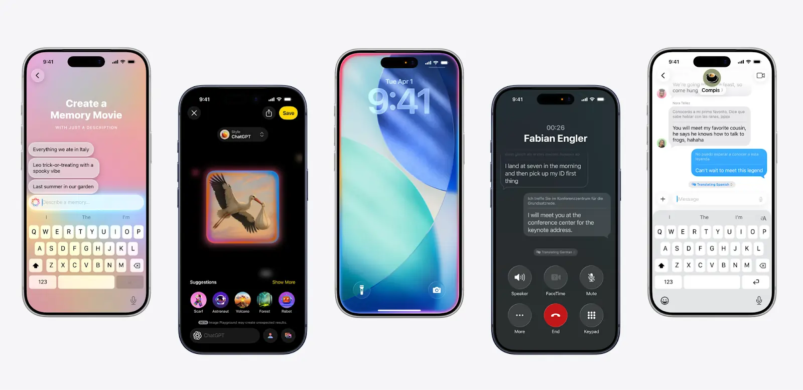 A screenshot of the iOS 26 Apple Intelligence from Apple's website.