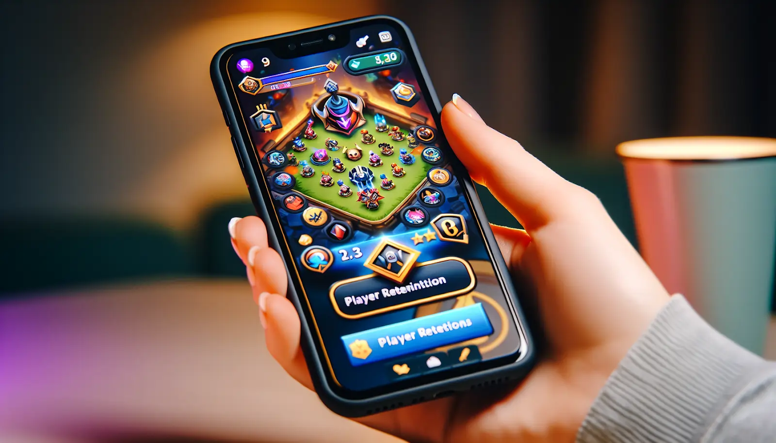 Photo of a successful gaming app interface