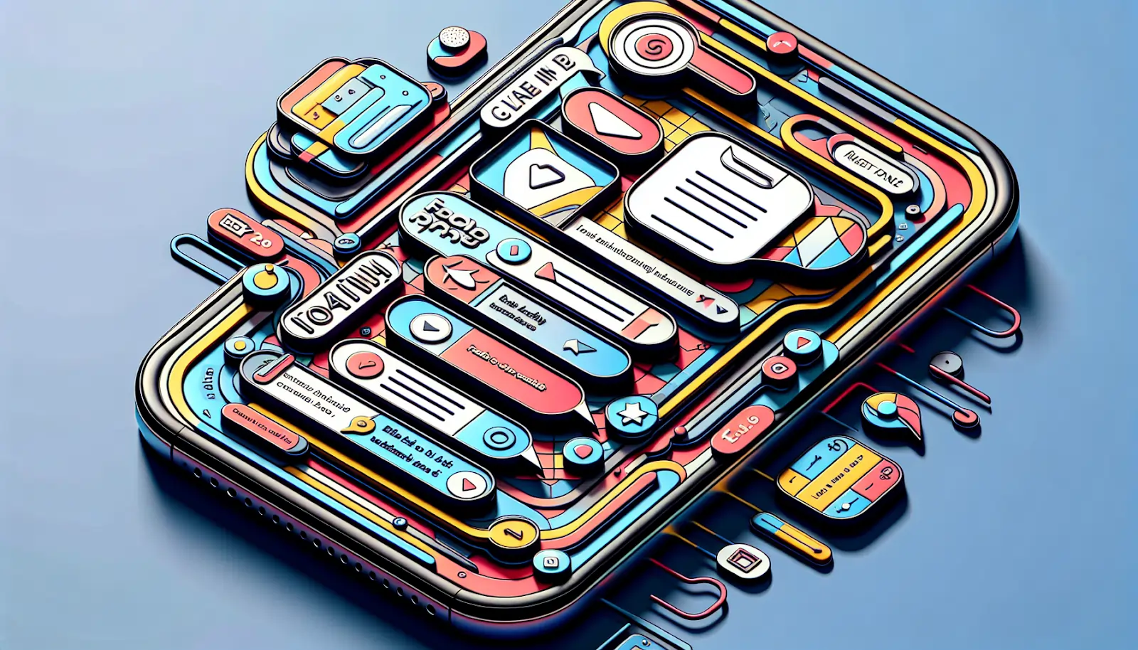 Illustration of in-app advertising