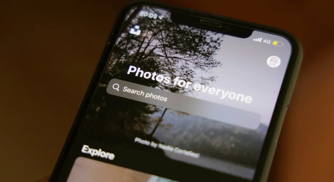 A demonstration how to search photos on the iPhone Photos app