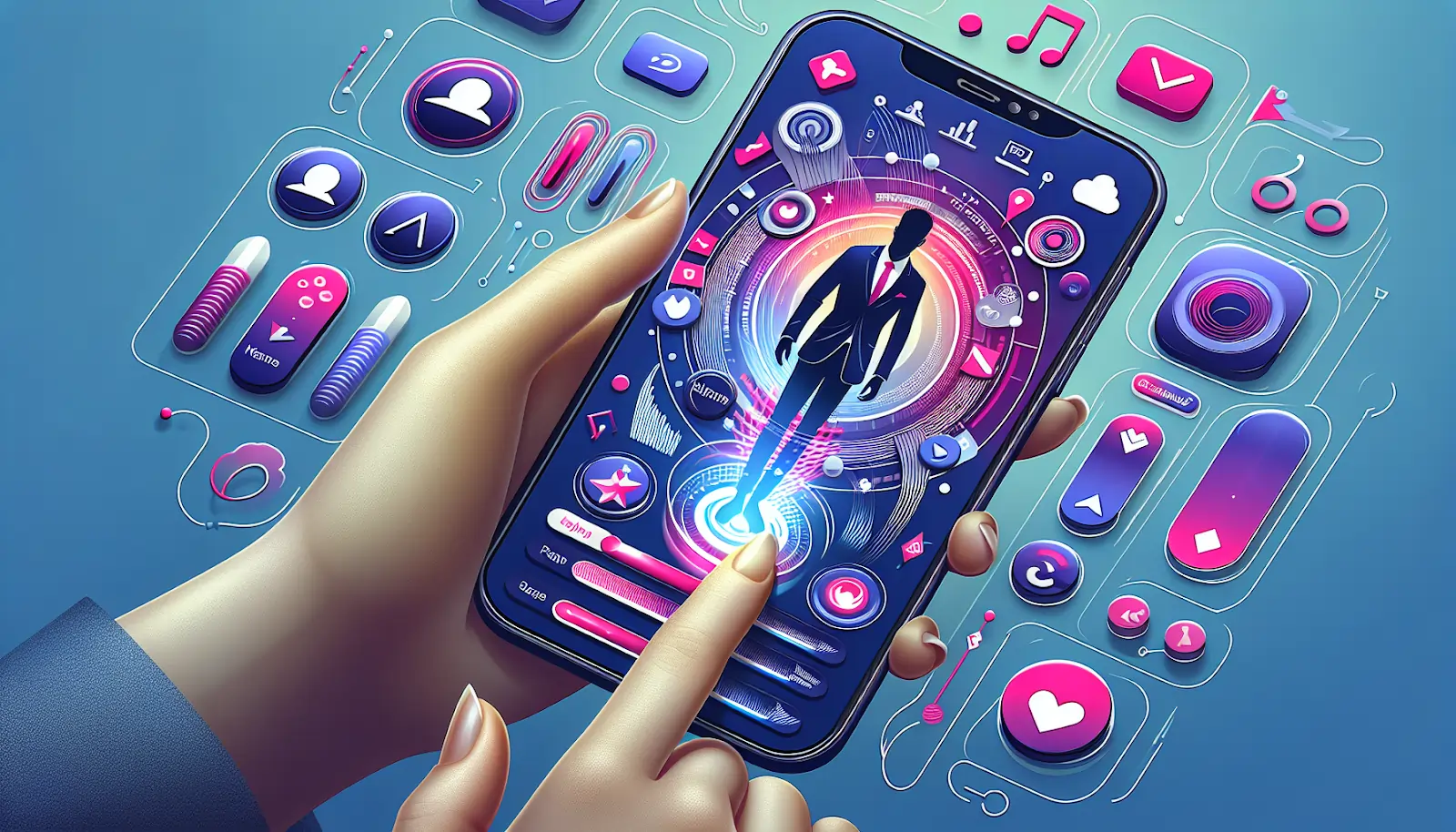 Illustration of personalized user experience in iOS app design