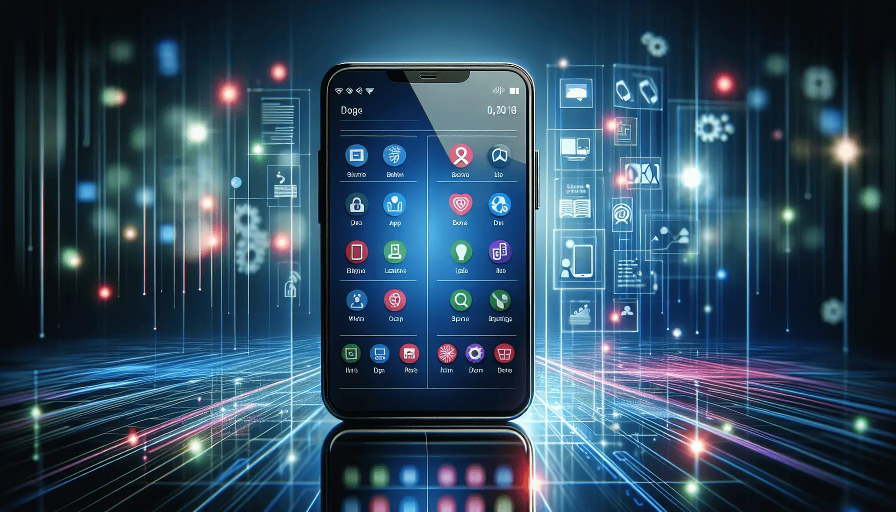 App terminology - app icons on an iPhone screen