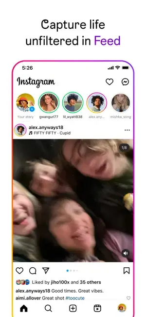 Instagram app - image credit: IG app from Apple App Store
