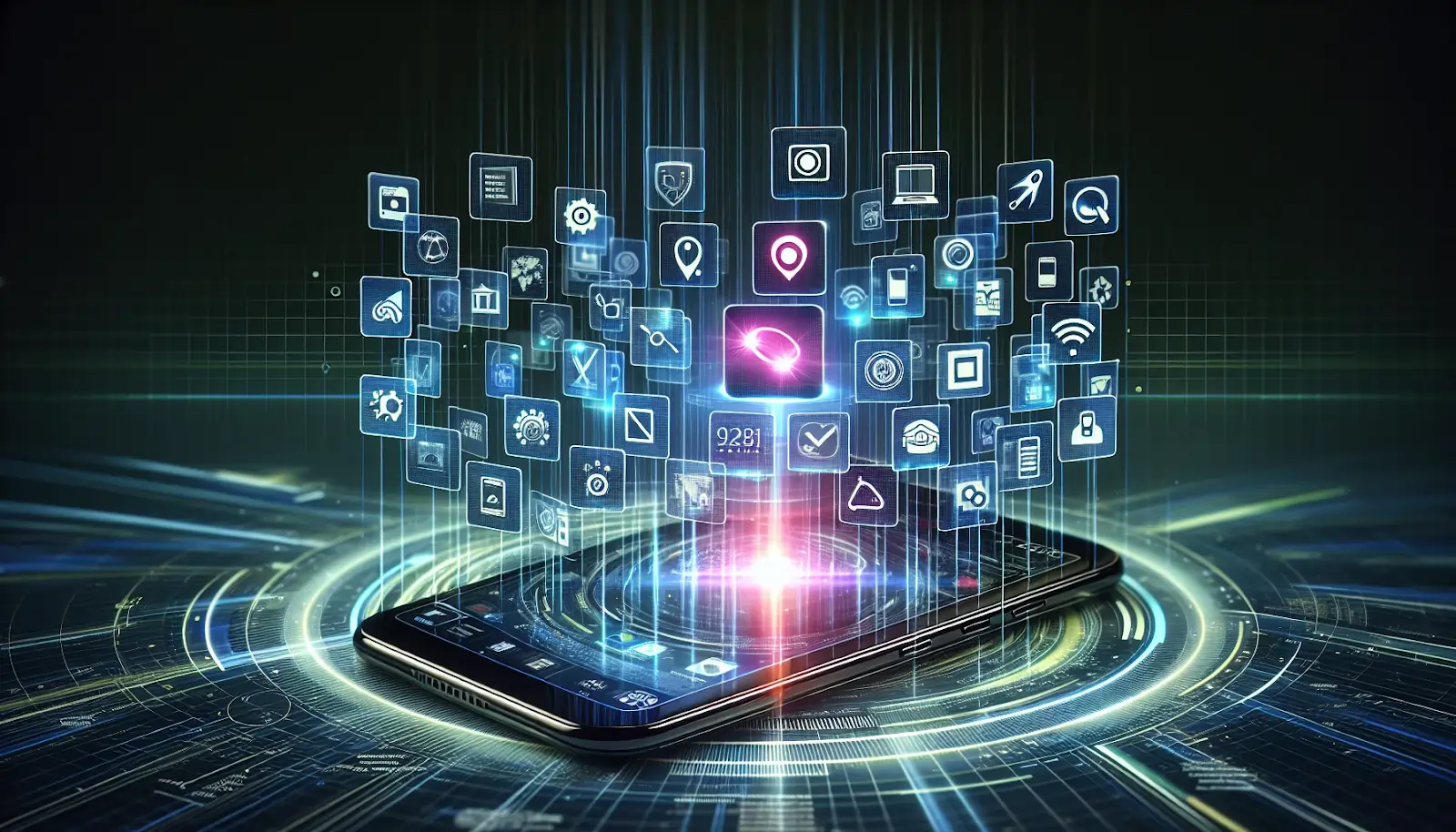 Illustration of native device functions in hybrid apps