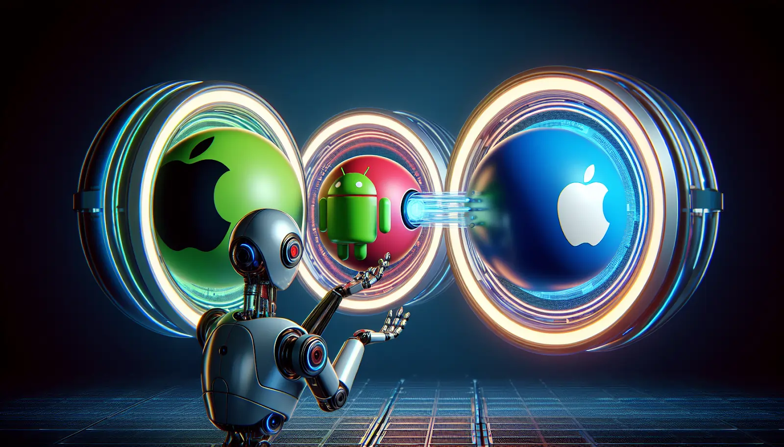 Illustration of app store submissions for hybrid apps