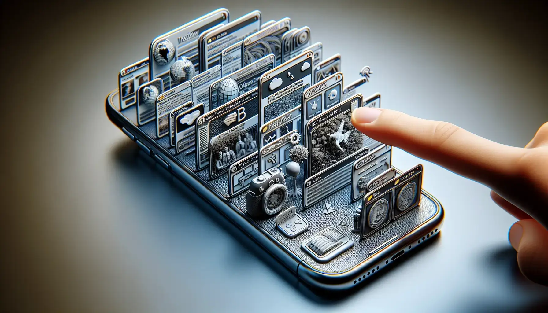 Illustration of a web content being loaded inside a webview app